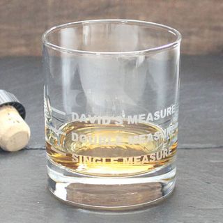 personalised drinks measure glass by becky broome