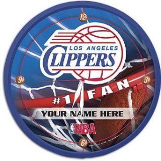 Clippers WinCraft NBA Personalized Clock ( sz. One Size Fits All, Clippers ) Clothing