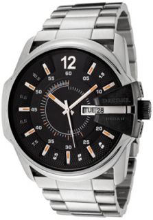 Diesel DZ1208  Watches,Mens Black Dial Stainless Steel, Casual Diesel Quartz Watches