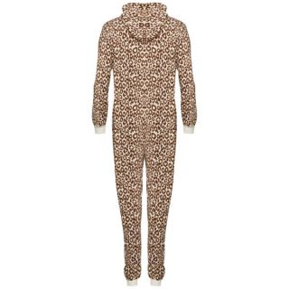 Tom Franks Womens Micro Fleece Animal Onesie   Cheetah      Clothing