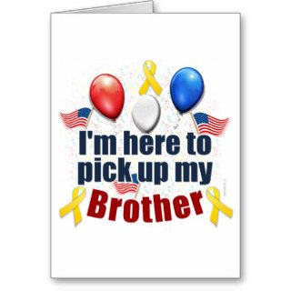 Pick up my Brother Greeting Card