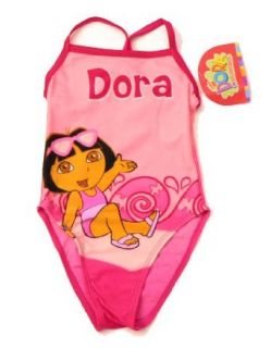 New Dora the Explorer Beach Wave One Piece Swimsuit Red Size 2 Clothing
