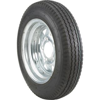 5-Hole Galvanized Wheel & Tire — 20.5in. x 480 x 12  12in. High Speed Trailer Tires   Wheels