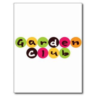 Customizable Garden Club Post Cards