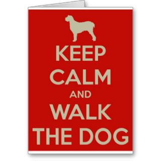 Keep Calm and Walk the Dog Cards