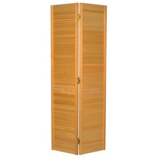 ReliaBilt Louvered Solid Core Pine Bifold Closet Door (Common 80.75 in x 30 in; Actual 79 in x 29.5 in)