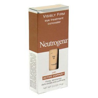 Neutrogena Visibly Firm Eye Treatment Concealer with Active Copper, Fair 01   .5 oz  Concealers Makeup  Beauty