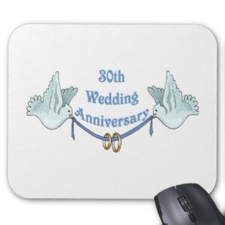 30th wedding anniversary gifts t mouse mats