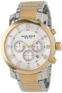 Akribos XXIV Men's AK622TT Grandiose Chronograph Quartz Stainless Steel Bracelet Watch Akribos XXIV Watches