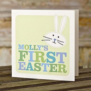 personalised baby's first easter card by rosie robins