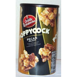 Orville Redenbacher's POPPYCOCK Pecan Delight Gourmet Popcorn Snack Tin NET WT 22 OZ (624 g)  Gourmet Baked Goods Gifts  Grocery & Gourmet Food