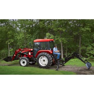 NorTrac 82XT 82 HP 4WD Tractor with Front End Loader & Backhoe — with Ag. Tires  82 HP Tractors