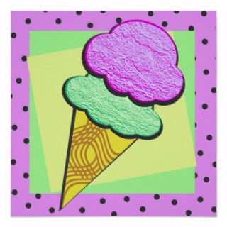 Sundae Shoppe/ Purple Poster