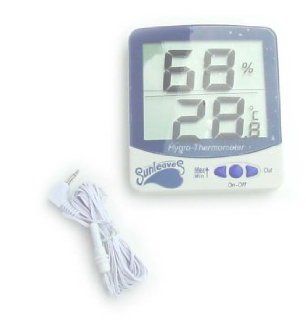 Shop SDMHT625 Sunleaves Digital Hygro Thermometer, Large (33 C) at the  Home Dcor Store