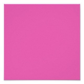 Plain Hot Pink Background Posters