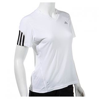 Adidas Response™ Short Sleeve Stretch Tee  Women's   White/White/Black