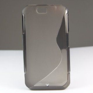 S Line Design TPU Gel Soft Case Cover for Motorola Double V XT626 Gray + 1 Gift Cell Phones & Accessories