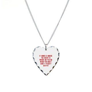  Dexter Quote Heart Necklace Heart Charm   Standard Multi color Pendant Necklaces Jewelry