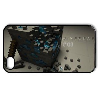 Custom Minecraft Game Printed Hard Protective Black Case Cover for Apple iPhone 4,4s DPC 2013 16985 Cell Phones & Accessories