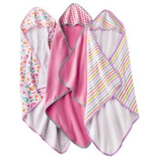 Circo® Infant Girls 3 Pack Hooded Towel   Pink