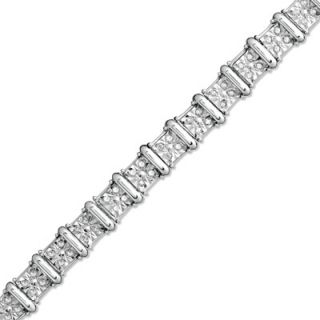 CT. T.W. Diamond Bar Bracelet in Sterling Silver   Zales
