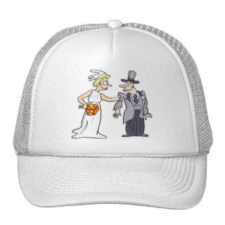 Funny Wedding Picture Trucker Hats