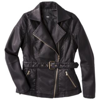 Mossimo® Womens Faux Leather Belted Jacket
