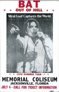 Meatloaf Bat Out of Hell 14" X 22" Vintage Style Concert Poster  Prints  