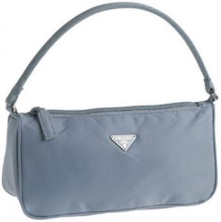 Prada Women's MV633 Mini Nylon Handbag, Blue Clothing