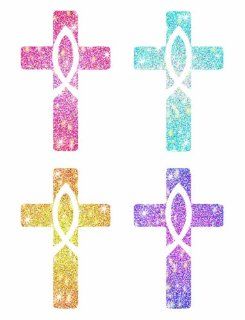Carson Dellosa Christian Crosses Dazzle Stickers (2150)