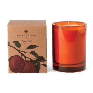 Rosy Rings Botanica Glass Candle, Spicy Apple   Aromatherapy Candles