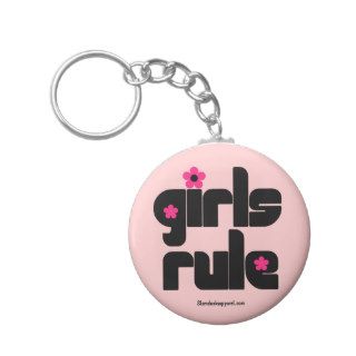 Girls Rule keychain