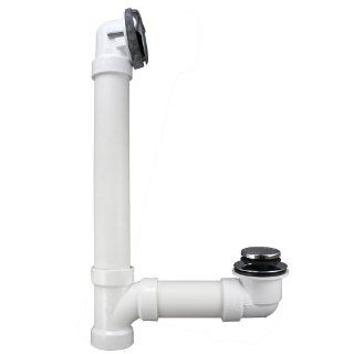 Keeney 630PVC Foot Lock Stop Style Bath Drain Kit with Schedule 40 Tubing, Chrome   Drain Stoppers  