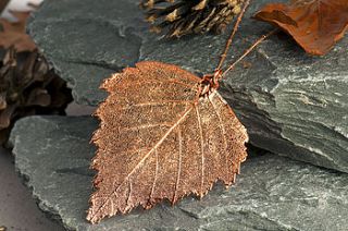 jumbo birch leaf necklace by kalk bay