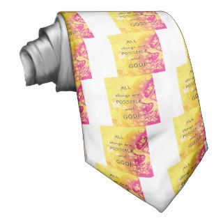 All things are possible with GOD Neck Tie