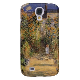 Artist's Garden at Vetheuil by Monet, Vintage Art Galaxy S4 Cases