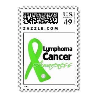 Lymphoma Cancer Awareness Ribbon Postage Stamp