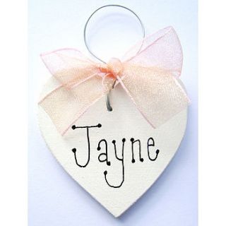 personalised wedding favour by country heart