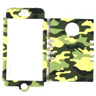 Cell Armor I5 RSNAP TE517 Rocker Snap On Case for iPhone 5   Retail Packaging   Yellow, Green and Black Camo Cell Phones & Accessories