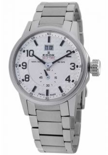 EDOX 64009 3 AIN  Watches,Mens White Dial Stainless Steel, Casual EDOX Quartz Watches