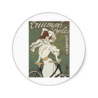 Bicycle Cycling Postcard Stickers