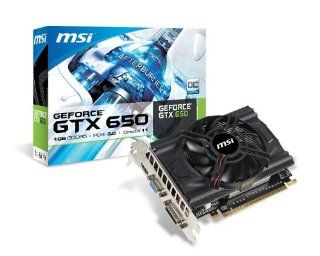 MSI NVIDIA GeForce GTX 650 1GB GDDR5 PCI Express 3.0 Graphics Card N650 MD1GD5/OC Computers & Accessories