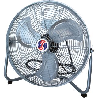 Q Standard High-Velocity Floor Fan — 18in., 4550 CFM, 1/5 HP, Model# 10180  Floor Fans