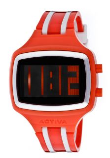 Activa AA401 007  Watches,Digital Coral and White Plastic, Casual Activa Quartz Watches