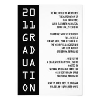 Black Graduation Announcements