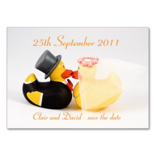 Wedding ducksSave the date Business Card