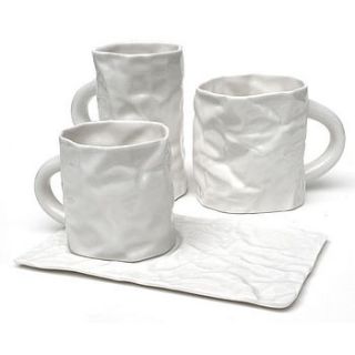 fine porcelain white crinkleware by the gorgeous company