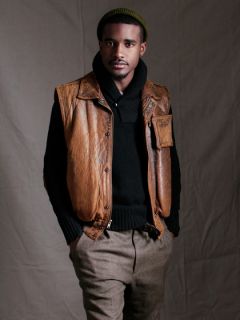 Adam Spencer Distressed Leather Vest by Street Etiquette