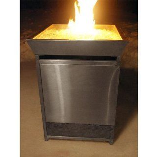 Outdoor Stainless Steel Gas Fire Column  Outdoor Fireplaces  Patio, Lawn & Garden