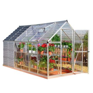 Palram 12 ft L x 6 ft W x 6.83 ft H Metal Polycarbonate Greenhouse